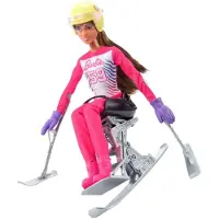 Barbie du kan bli vad som helst skidsports docka Para Alpin