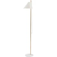 Louis Poulsen Golvlampa , Yuh Brass, dimbara, Vit, Vardagsrum, Metall, Design