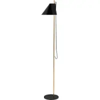 Louis Poulsen Golvlampa , Yuh Brass, dimbara, Svart, Vardagsrum, Metall, Design