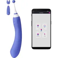 Lovense Hyphy - App-styrd 2‑i‑1 vibrator (lila)
