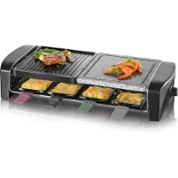 Severin Apparat för raclette - RG9645 - För upp till 8 personer - Kombinerade grillplattor - 1400W