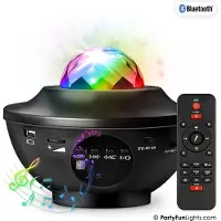 Partyfunlights Nielsen light Galakse Bluetooth-högtalare med fjärrkontroll