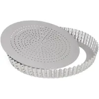 Patisse perforerad pajform med löstagbar botten 28 cm Silver Top universell