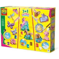 SES Creative Kreativt lekset - Cast och mall - 3in1 - - One Size - Kreativt lekset