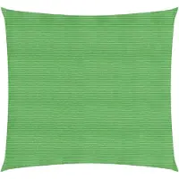 vidaXL Solsegel 160 g/m² ljusgrön 6x6 m HDPE