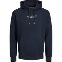 Jack & Jones Sweatshirt 'JPRBLUArchie' marinblå / vit