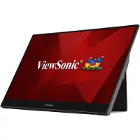 Viewsonic TD1655, 39,6 cm (15.6), 1920 x 1080 pixlar, Full HD, LED, 6,5 ms, Svart, Silver