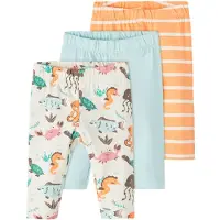Name it Leggings - NbnOcean - 3-pack - Whitecap Grå - - 56 - Leggings