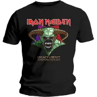 Ginza.se Iron Maiden: Unisex T-Shirt/Legacy of the Beast Tour (Black) (Back Print) (Large)