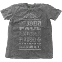 Ginza.se The Beatles: Unisex T-Shirt/Mr Kite Snow Wash (Charcoal Grey) (Wash Collection) (Medium)
