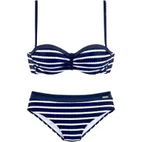 LASCANA Bikini marinblå / vit