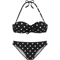 LASCANA Bikini svart / vit