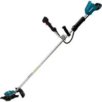 Makita DUR368APT2, 2-i-1 röjsåg och grästrimmer, 35 cm, Blad och nylonlina, U-format handtag, 6500 RPM, Grön