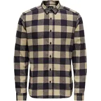 Only & Sons Skjorta 'ONSGudmund' elfenben / marinblå