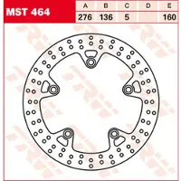 TRW Bromsskivor Racing, bak, typgodkännande BAK, MST464RAC STATIONAER