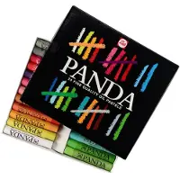 Talens Oljepasteller - Panda - 24-pack - Mjuka - För flera underlag - Blandade