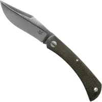 FOX Knives Libar FX-582 Green Canvas Micarta slipjoint pocket knife