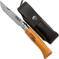 Opinel Wooden Gift Box Nº8+sheath Fickkniv