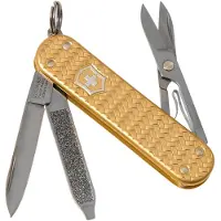 Victorinox Classic SD Precious Alox Brass Gold multiverktyg