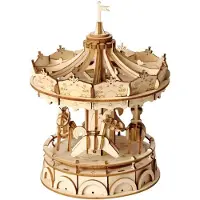 Robotime Classic 3D träpusselsats (Merry Go Round)