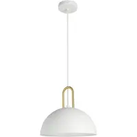 Eglo CALMANERA takpendel i vit och borstad mässing