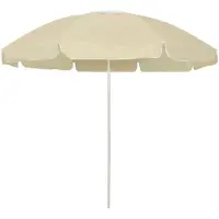 vidaXL Strandparasoll sandgul 240 cm