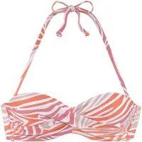 Sunseeker Bikiniöverdel nude / orange / gammalrosa / vit