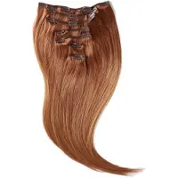 Rapunzel of sweden Classic Clip-ins Straight / Medium Volume / 7 pieces Sunset Red ColorMelt C6.7/6.3 50 cm Löshår 110 g