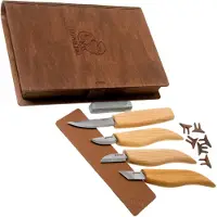 BeaverCraft Tools BeaverCraft S07 Täljkit med Knivrulle