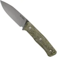 Lionsteel B35 CVG Green Canvas Micarta bushcraft knife