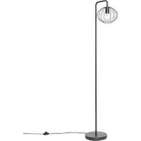 QAZQA Industriell golvlampa svart 23 cm - Margarita