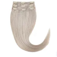 Rapunzel of sweden Classic Clip-ins Straight / Light Volume / 3 pieces 10.7 Light Grey 40 cm Löshår 52.5 g