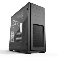 Phanteks Enthoo Pro Tempered Glass - Tower - utökad ATX - genomskinlig sidopanel (härdat glas) - ingen strömförsörjning - svart satäng - USB/ljud