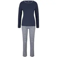 Tom Tailor Pyjamas marinblå / vit