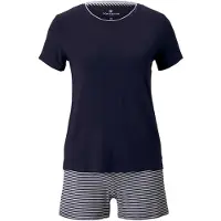 Tom Tailor Kort pyjamas mörkblå / vit