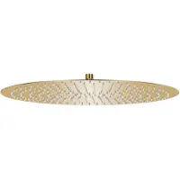vidaXL Takduschhuvud rostfritt stål 50 cm rund guld