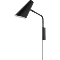 Dyberg Larsen Vägglampa , Noa, Svart, Vardagsrum, Metall, Skandinavisk