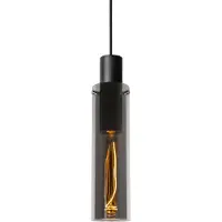 Lucide Glas pendellampa Orlando, dimbar, Svart, Vardagsrum / matsal, Glas, Modern, Pendellampa