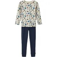 Name it Nightset Dark Sapphire Rays Pyjamas Med Långa ärmar