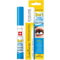 Eveline Cosmetics Cosmetics, 8w1 Total Action Lash Behandlingar, 0,35 fl oz (10 ml)