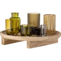 Bloomingville Sångabacken M/fyrfatstake, Natur, Glas 8 St