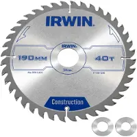 Irwin Rundsavklinge, Ø190/30 mm, 40 td.