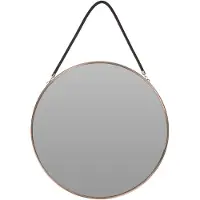 H&S H&amp S Decoration Spegel på rem roséguld 38 cm