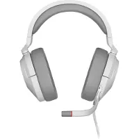 Corsair Gaming HS55 SURROUND - Headset - fullstorlek - kabelansluten - 3,5 mm kontakt - vit