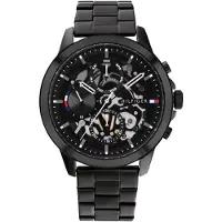Tommy Hilfiger Herrklocka i svart stål - 240211