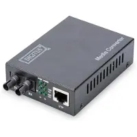 Digitus Professional DN-82110-1 - Fibermediekonverterare - 1GbE - 10Base-T, 1000Base-SX, 100Base-TX, 1000Base-T - RJ-45 / ST-läge (multi-mode) - upp till 500 m - 850 nm