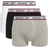 Reebok Boxershorts 'Barlow' gråmelerad / röd / svart / vit