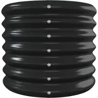 vidaXL Odlingslåda galvaniserat stål 332x40x36 cm antracit