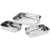 Excellent houseware stekpanna i stål till ugn – set med 3 delar