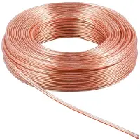 Goobay Högtalarkabel transparent CCA 10 m rulle, tvärsnitt 2 x 4,0 mm²